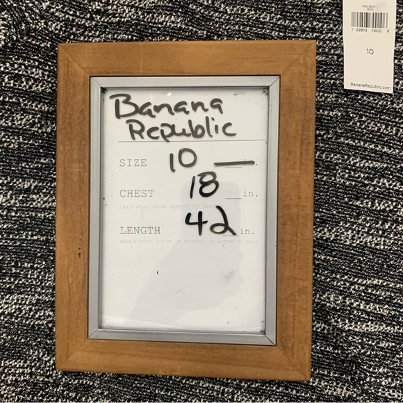 Banana Republic Women’s Black SS Sz 10 Boucle Tweed Textured Midi Dress Knit - Picture 11 of 12